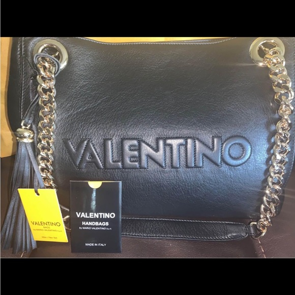 Valentino Tote with Chain Details NEW - Picture 4 of 6
